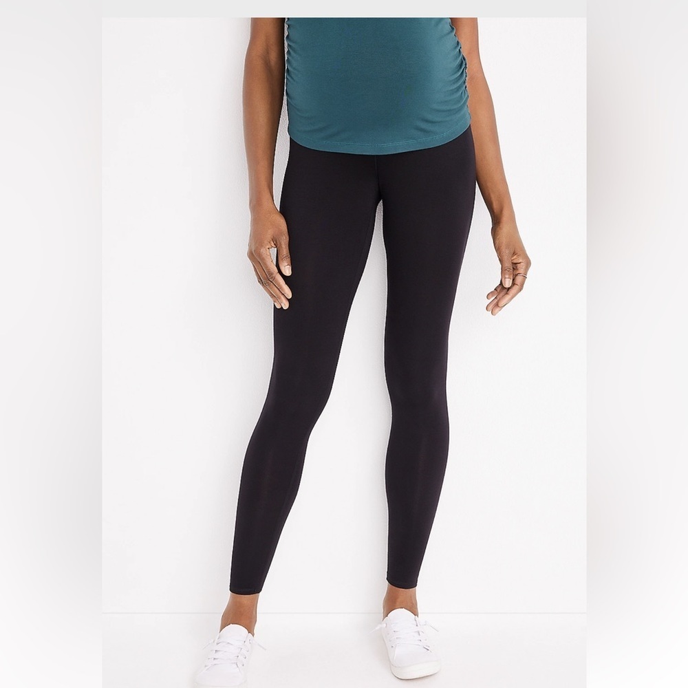 Everyday Black Over The Bump Maternity Legging